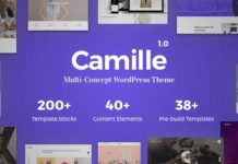 Camille v1.0.8 – Responsive Multi-Concept WordPress Theme