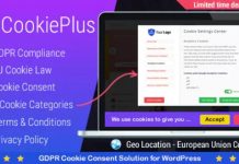 Cookie Plus v1.3.1 – GDPR Cookie Consent Solution for WordPress