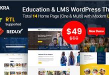 Eikra v3.7 – Responsive Education WordPress Theme