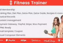 Fitness Trainer v1.3.5 – WordPress Training Membership Plugin
