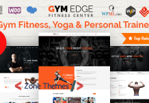Gym Edge v3.6 – Gym Fitness WordPress Theme