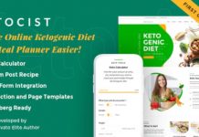 Ketocist v1.2.6 – Responsive Keto Diet WordPress Theme