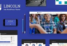 Lincoln v4.3.1 – Education WordPress Theme