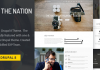 Nation v1.0 – One & multi pages Drupal 8 theme