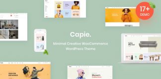Download Free Capie v1.0.3 – Minimal Creative WooCommerce WordPress Theme