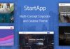 StartApp v1.4.4 – WP Multi-Concept Corporate & Creative Theme