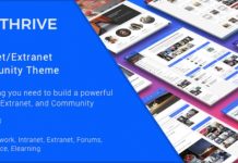Thrive v3.1.2 – Intranet, Extranet, Community WordPress Theme