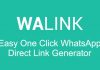 Walink – One-Click Whatsapp Link Generator Script