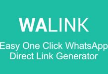 Walink – One-Click Whatsapp Link Generator Script