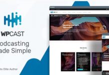 Wpcast v1.3.0 – Audio Podcast WordPress Theme