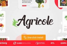 Agricole v1.0.2 – Organic Food & Agriculture WordPress Theme