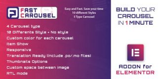 Download Free Fast Carousel for Elementor v1.0 – WordPress Plugin