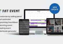 Download Free FAT Event v1.22 – WordPress Event and Calendar Booking