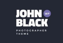 JohnBlack v1.8.6 – A Photography Portfolio WordPress Theme