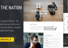 Nation v1.0 – One & multi pages Drupal 8 theme