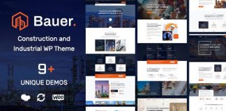 Download Free Bauer v1.1 – Construction and Industrial WordPress Theme