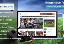 Responsive Sports News Theme free download