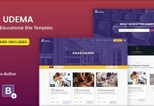 Udema v1.6 – Educational Site Template