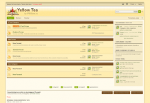 Yellow Tea 3.4.1 Skin For IPB 3.4.x
