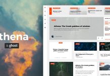 Athena v1.1.4 – Modern Ghost Theme with Masonry Layout