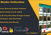 Books Collection App with FireBase Mobile App Source