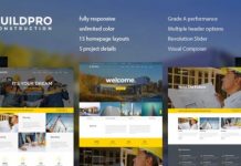 BuildPro v1.9.0.4 – Business, Building & Construction WordPress Theme