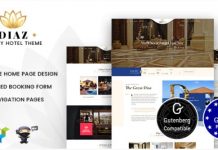 Diaz v1.7 – Hotel Booking WordPress Theme