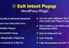 Exit Intent v1.0 – Popup WordPress Plugin