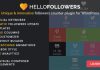 Hello Followers v2.3 – Social Counter Plugin for WordPress