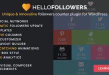 Hello Followers v2.3 – Social Counter Plugin for WordPress