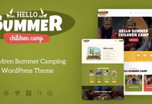 Hello Summer v1.0.3 – A Children’s Camp WordPress Theme