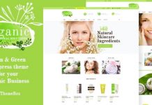 Organic Beauty v1.4.1 – Store & Natural Cosmetics WordPress Theme