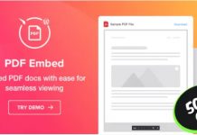 PDF Embed v1.0 – A Premium WordPress PDF Viewer plugin