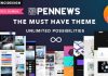 PenNews v6.5.5 – News & Magazine AMP WordPress Theme
