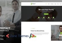 Protact – Insurance Agency & Business PSD Template