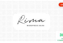 Download – Rima v1.7.7 – Personal Blog WordPress Theme