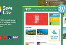 Save Life v1.2.1 – Non-Profit, Charity & Donations WordPress Theme