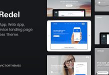 Redel v1.6.1 – Responsive App Landing WordPress Theme