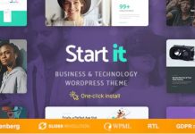 Start It v1.0.7 – Technology & Startup WordPress Theme