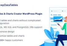 wpDataTables v2.6.1 – Tables and Charts Manager for WordPress